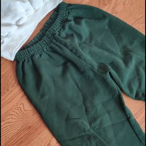 Green joggers